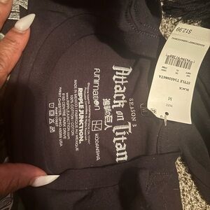 Attack on Titan Anime Black T-Shirt